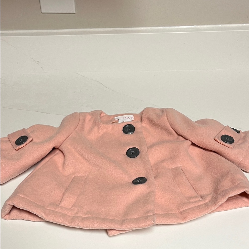 Savannah Pink Dress Coat Little Girl 12 Months